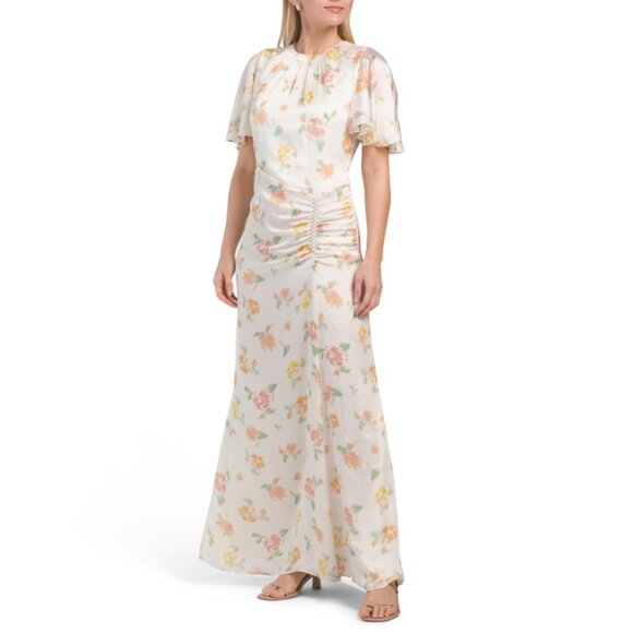 SHOSHANNA Ivory Multi Prisma Dress - Picture 1 of 2